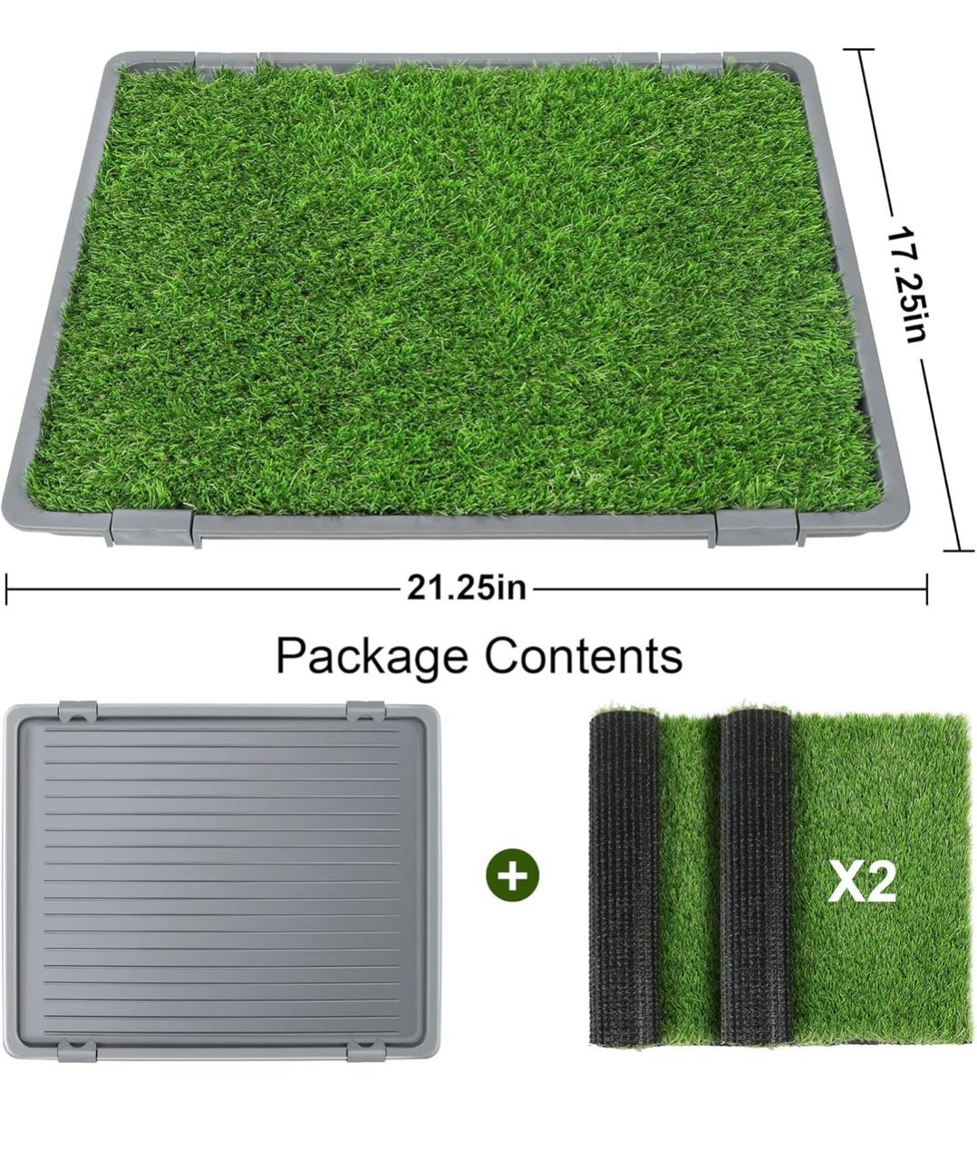 This reusable  Dog Grass Pad  Replaceable Inserts  Washable Pee Pad