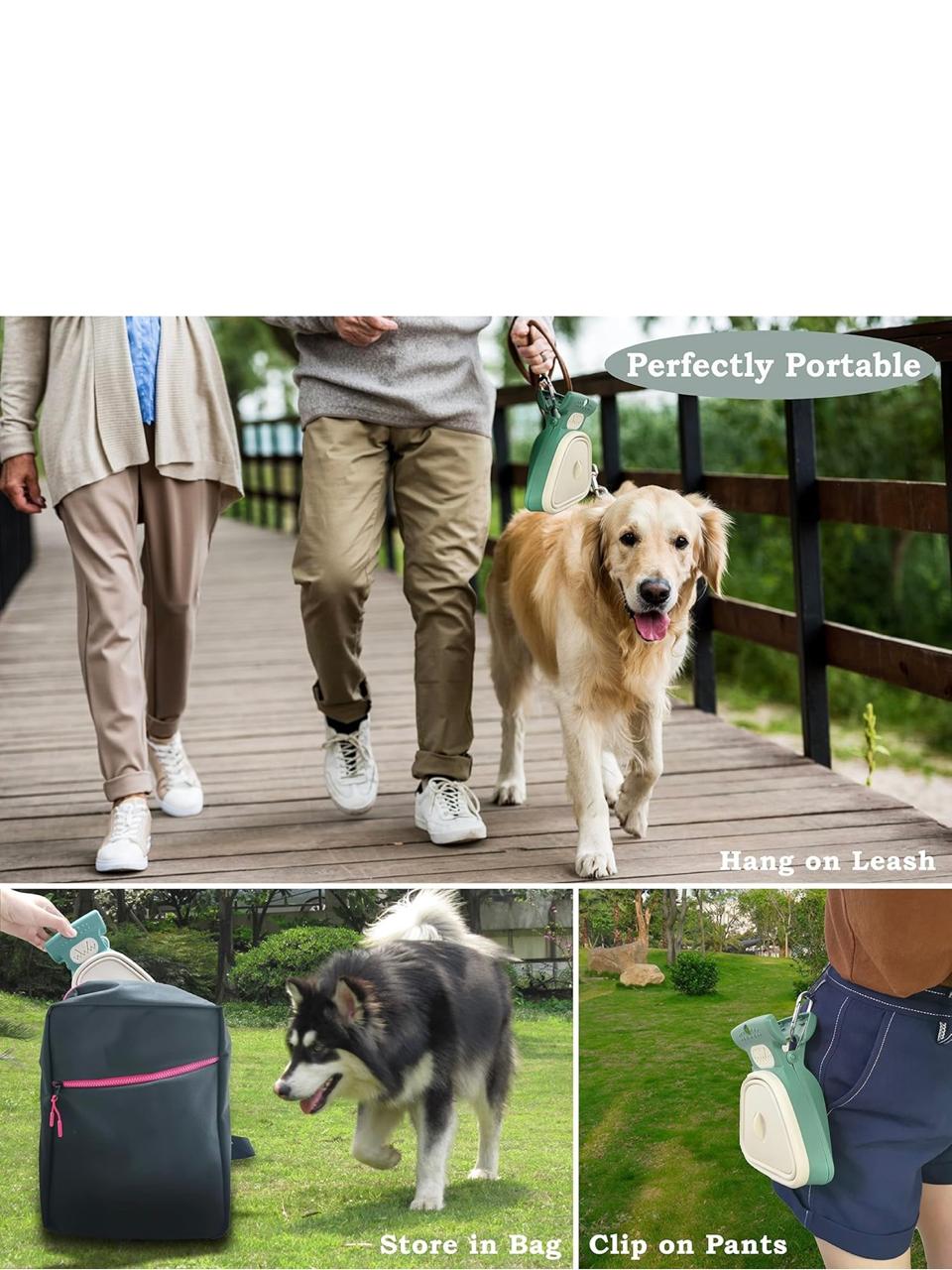 Foldable Poop Scoop & Poop Bag Dispenser – Eco-Friendly Dog Walking Companion