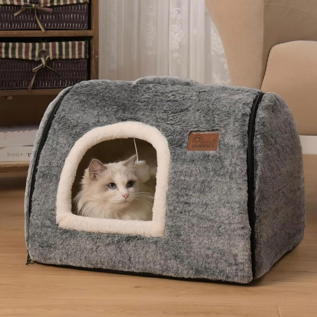 Cat Bed Cave – Soft, Comfortable & Enclosed Hideaway