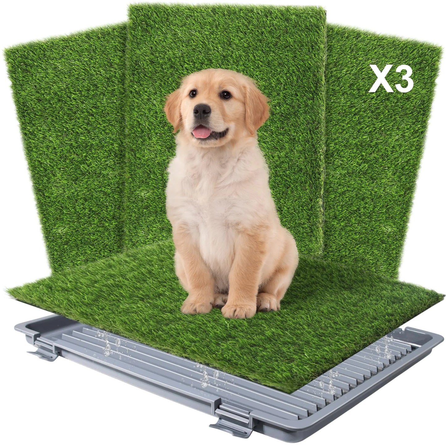 This reusable  Dog Grass Pad  Replaceable Inserts  Washable Pee Pad